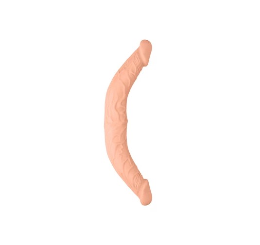 RealRock - Podwójne wygięte dildo mega długie 36cm